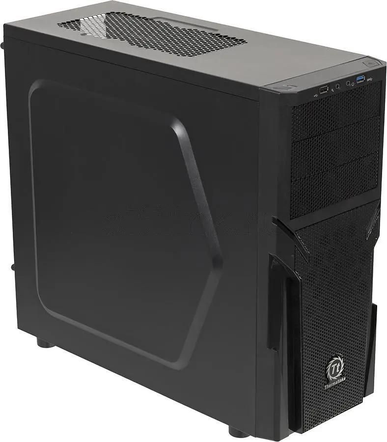 Корпус ATX Thermaltake Versa H21, Midi-Tower, без БП,  черный [ca-1b2-00m1nn-00]